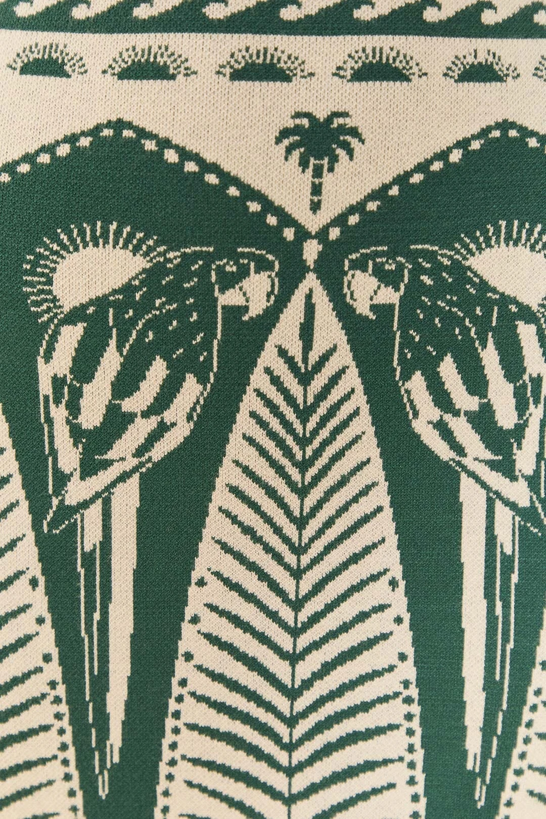 Farm Rio Off-White Macaw Elegance Knit Dress 3 Farm Rio Off-White Macaw Elegance Knit Dress - Image 3