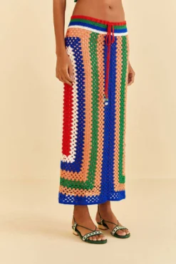 Farm Rio Pitta Crochet Skirt -Farm Rio Shop 311945 03
