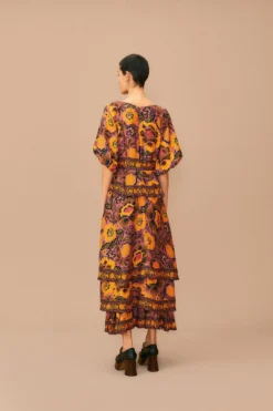 Farm Rio Blush Garden Bloom Maxi Dress -Farm Rio Shop 312002 04
