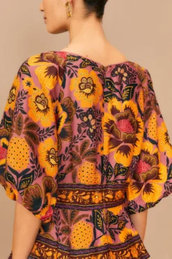 Farm Rio Blush Garden Bloom Maxi Dress -Farm Rio Shop 312002 05