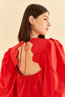 Farm Rio Red Heart Shaped Neckline Blouse 9 Farm Rio Red Heart Shaped Neckline Blouse -Farm Rio Shop 312025 03