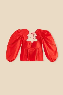 Farm Rio Red Heart Shaped Neckline Blouse 11 Farm Rio Red Heart Shaped Neckline Blouse -Farm Rio Shop 312025 06