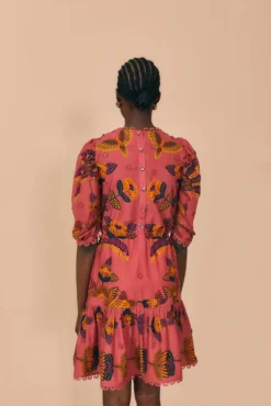 Farm Rio Blush Living Bloom Short Sleeve Mini Dress 8 Farm Rio Blush Living Bloom Short Sleeve Mini Dress -Farm Rio Shop 312186 03