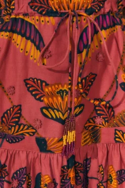 Farm Rio Blush Living Bloom Short Sleeve Mini Dress 10 Farm Rio Blush Living Bloom Short Sleeve Mini Dress -Farm Rio Shop 312186 05