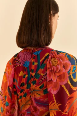 Farm Rio Vintage Wave Long Sleeve Maxi Dress 13 Farm Rio Vintage Wave Long Sleeve Maxi Dress -Farm Rio Shop 312218 06