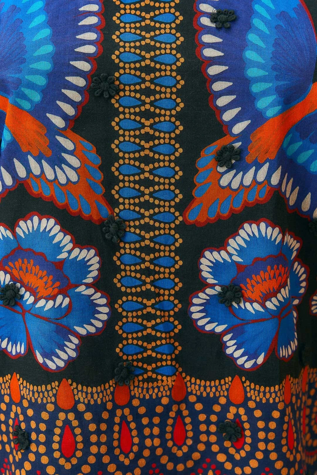 Farm Rio Black Ainika Sparkle Short Sleeve Blouse 6 Farm Rio Black Ainika Sparkle Short Sleeve Blouse - Image 6