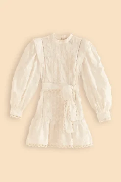 Farm Rio Off-White 3d Flower Pleated Mini Dress 17 Farm Rio Off-White 3d Flower Pleated Mini Dress -Farm Rio Shop 312366 09