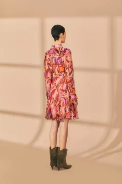 Farm Rio Rose Wild Horses Long Sleeve Mini Dress 9 Farm Rio Rose Wild Horses Long Sleeve Mini Dress -Farm Rio Shop 312367 03