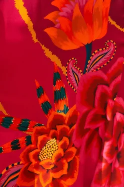 Farm Rio Vintage Wave Circle Cut-Out Midi Dress -Farm Rio Shop 312373 06