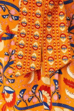 Farm Rio Yellow Palms Party Midi Dress -Farm Rio Shop 312461 07