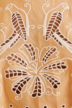 Farm Rio Sand Richelieu Sleeveless Crop Top -Farm Rio Shop 313592 05