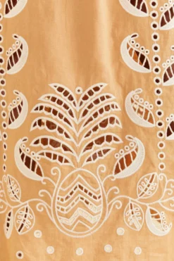 Farm Rio Sand Richelieu Sleeveless Midi Dress -Farm Rio Shop 313594 05