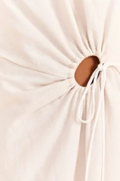 Farm Rio Off-White Richelieu Cut Out Midi Dress -Farm Rio Shop 313595 04 scaled