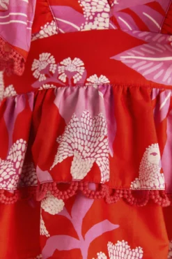 Farm Rio Red Dewdrop Floral Sleeveless Blouse -Farm Rio Shop 313598 04 scaled