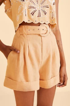 Farm Rio Beige Tailored Shorts -Farm Rio Shop 313601 03