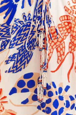 Farm Rio Off-White Mixed Lobsters Midi Dress 11 Farm Rio Off-White Mixed Lobsters Midi Dress -Farm Rio Shop 313608 05