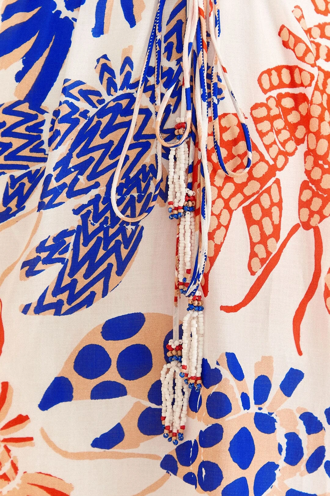 Farm Rio Off-White Mixed Lobsters Midi Dress 6 Farm Rio Off-White Mixed Lobsters Midi Dress - Image 6