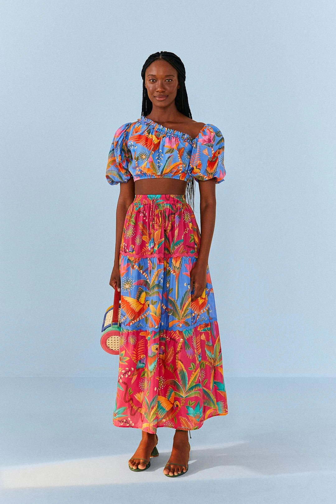 Farm Rio Macaw Party Mix Maxi Skirt 2 Farm Rio Macaw Party Mix Maxi Skirt - Image 2