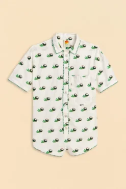 Farm Rio Cross Stitch Coconut Embroidered Romper 11 Farm Rio Cross Stitch Coconut Embroidered Romper -Farm Rio Shop 313624 06