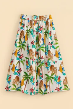 Farm Rio Tropical Paradise Midi Skirt 11 Farm Rio Tropical Paradise Midi Skirt -Farm Rio Shop 313626 06
