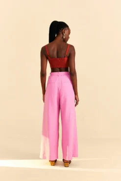 Farm Rio Pink Tailored Pants -Farm Rio Shop 313627 04