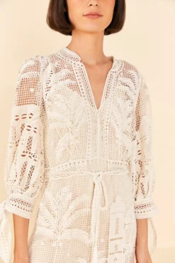 Farm Rio Off-White Morada Boa Guipure Dress 7 Farm Rio Off-White Morada Boa Guipure Dress -Farm Rio Shop 313631 03