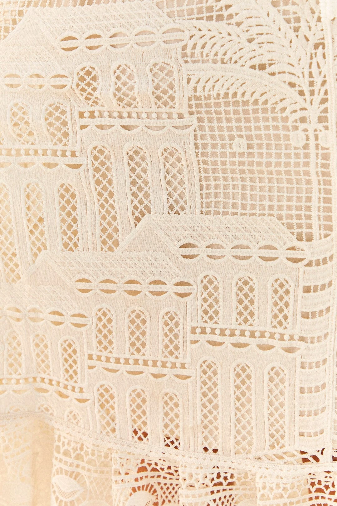 Farm Rio Off-White Morada Boa Guipure Dress 5 Farm Rio Off-White Morada Boa Guipure Dress - Image 5