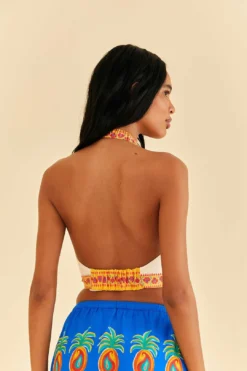 Farm Rio Off-White Vivid Garden Top 8 Farm Rio Off-White Vivid Garden Top -Farm Rio Shop 313675 04