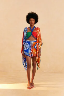 Farm Rio Off-White Pitta Colors Shorts