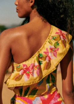 Farm Rio Summer Forest Yellow Parioca Blouse -Farm Rio Shop 313790 04