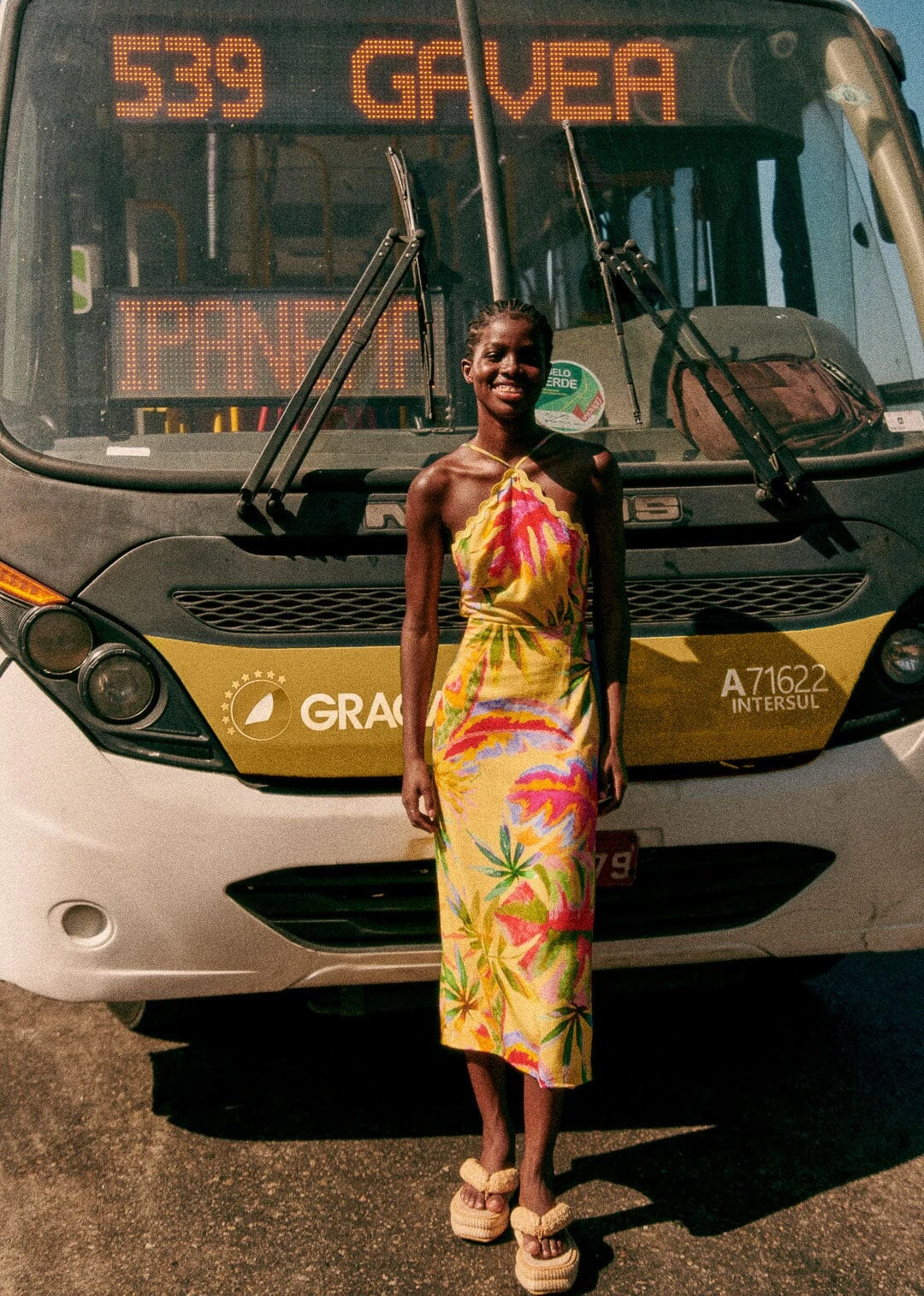 Farm Rio Summer Forest Yellow Burna Midi Dress 1 Farm Rio Summer Forest Yellow Burna Midi Dress