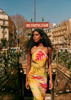 Farm Rio Summer Forest Yellow Burna Midi Dress 13 Farm Rio Summer Forest Yellow Burna Midi Dress -Farm Rio Shop 313793 07