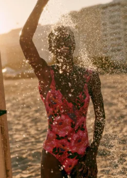 Farm Rio Sunset Macaw Flowers One Piece