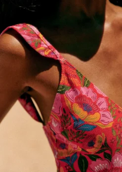 Farm Rio Sunset Macaw Flowers One Piece 6 Farm Rio Sunset Macaw Flowers One Piece -Farm Rio Shop 313799 03