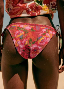 Farm Rio Sunset Macaw Flowers Bikini Bottom Tie Side -Farm Rio Shop 313801 03