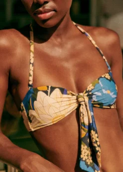 Farm Rio Calme Absolu Mandacaru Floral Bikini Top