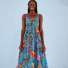 Farm Rio Blue Macaw Party Cover Up