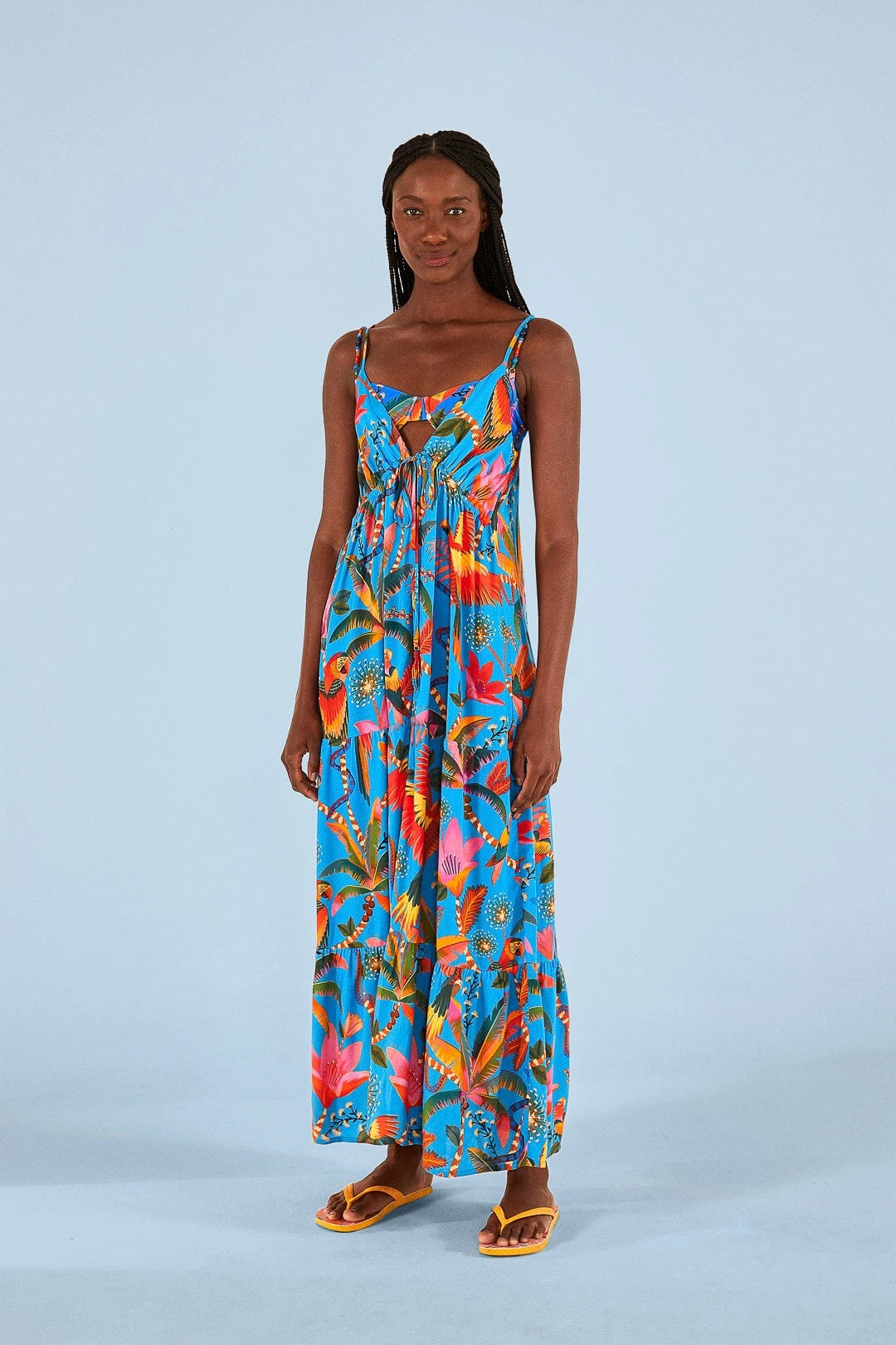 Farm Rio Blue Macaw Party Cover Up 2 Farm Rio Blue Macaw Party Cover Up - Image 2