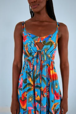 Farm Rio Blue Macaw Party Cover Up 8 Farm Rio Blue Macaw Party Cover Up -Farm Rio Shop 314463 03