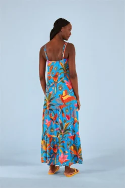 Farm Rio Blue Macaw Party Cover Up 9 Farm Rio Blue Macaw Party Cover Up -Farm Rio Shop 314463 04