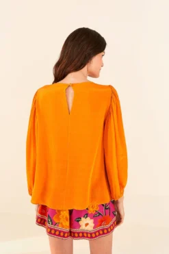 Farm Rio Orange Lace Blouse 9 Farm Rio Orange Lace Blouse -Farm Rio Shop 314469 04
