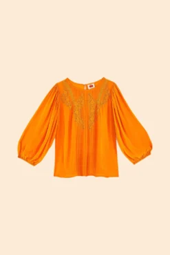 Farm Rio Orange Lace Blouse 11 Farm Rio Orange Lace Blouse -Farm Rio Shop 314469 06