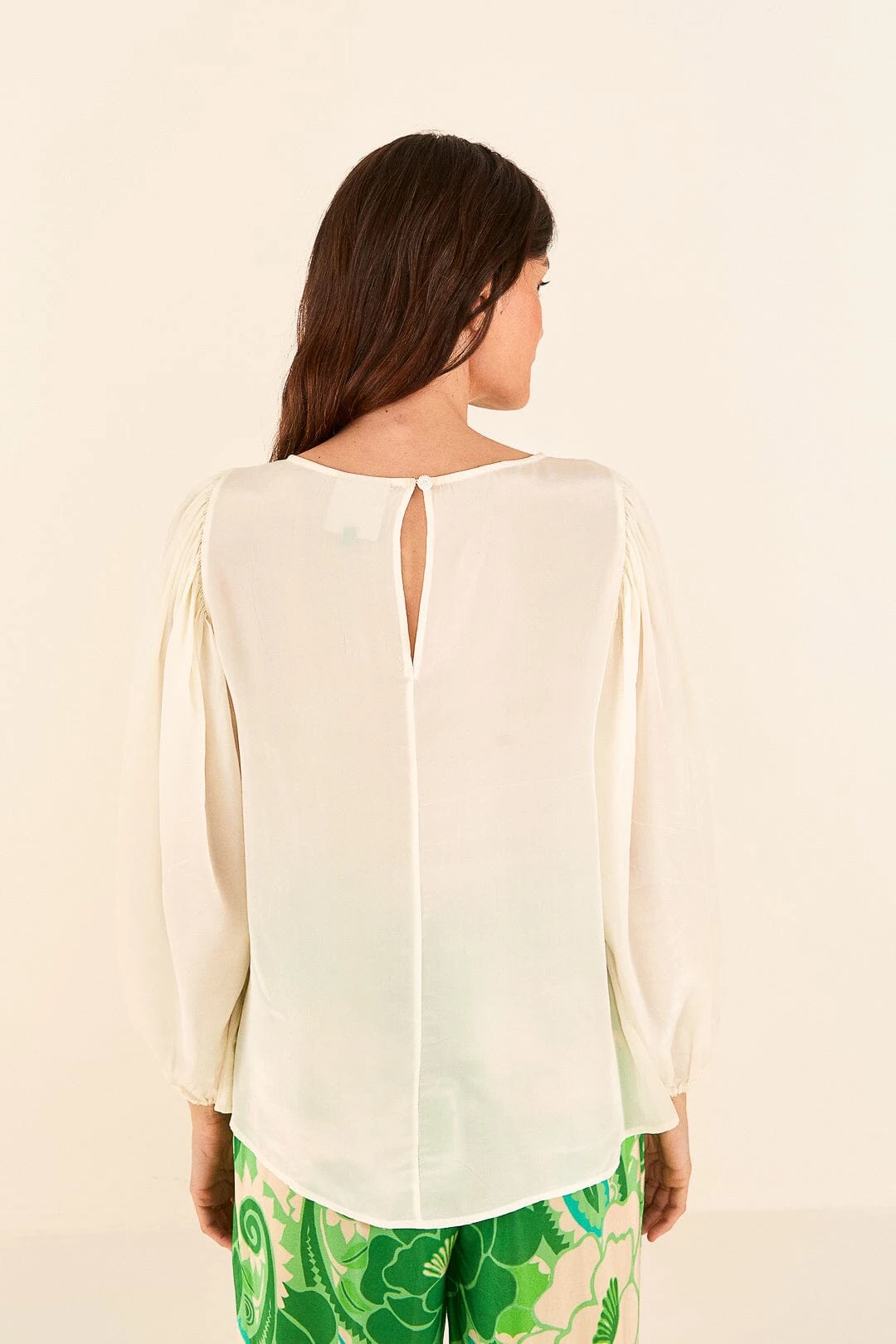 Farm Rio Off White Lace Blouse 3 Farm Rio Off White Lace Blouse - Image 3