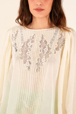 Farm Rio Off White Lace Blouse 7 Farm Rio Off White Lace Blouse -Farm Rio Shop 314470 04