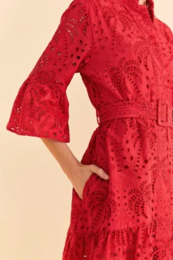 Farm Rio Red Palm Tree Mini Dress -Farm Rio Shop 314488 03