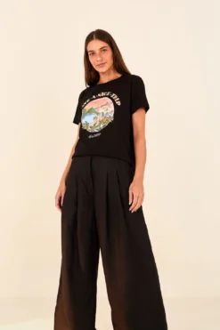 Farm Rio Black Low Waist Pants -Farm Rio Shop 314509 04