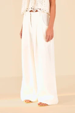 Farm Rio Off White Low Waist Pants -Farm Rio Shop 314510 03