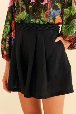 Farm Rio Black Shorts -Farm Rio Shop 314513 03