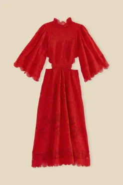 Farm Rio Red Guipure Cut Out Midi Dress 15 Farm Rio Red Guipure Cut Out Midi Dress -Farm Rio Shop 314516 07 scaled