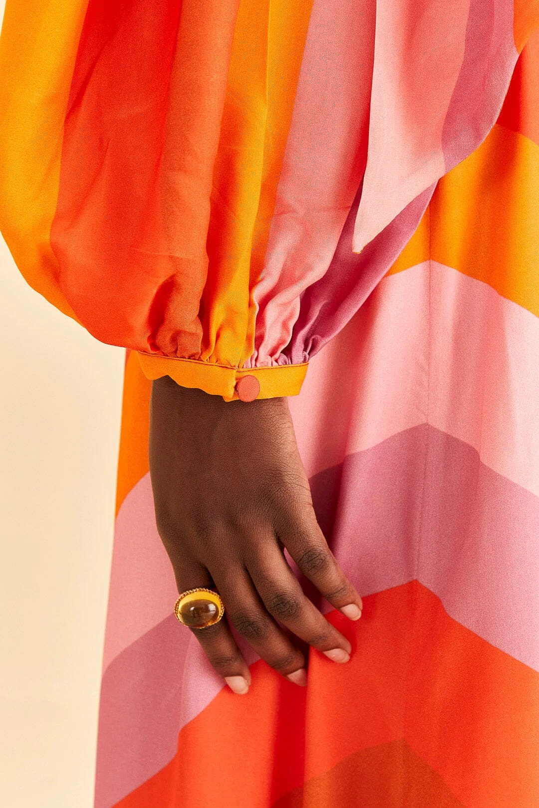 Farm Rio Party Stripes Multicolor One Shoulder Maxi Dress 6 Farm Rio Party Stripes Multicolor One Shoulder Maxi Dress - Image 6